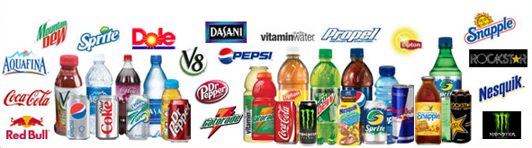 Image of the beverages we offer at Harvest Fields Vending